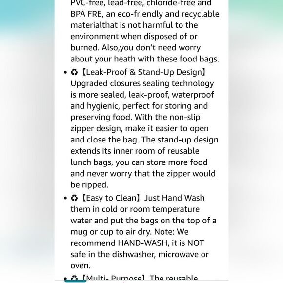 Citrus 3-PK Silicone Reusable Food Storage Bags - Picture 5 of 8